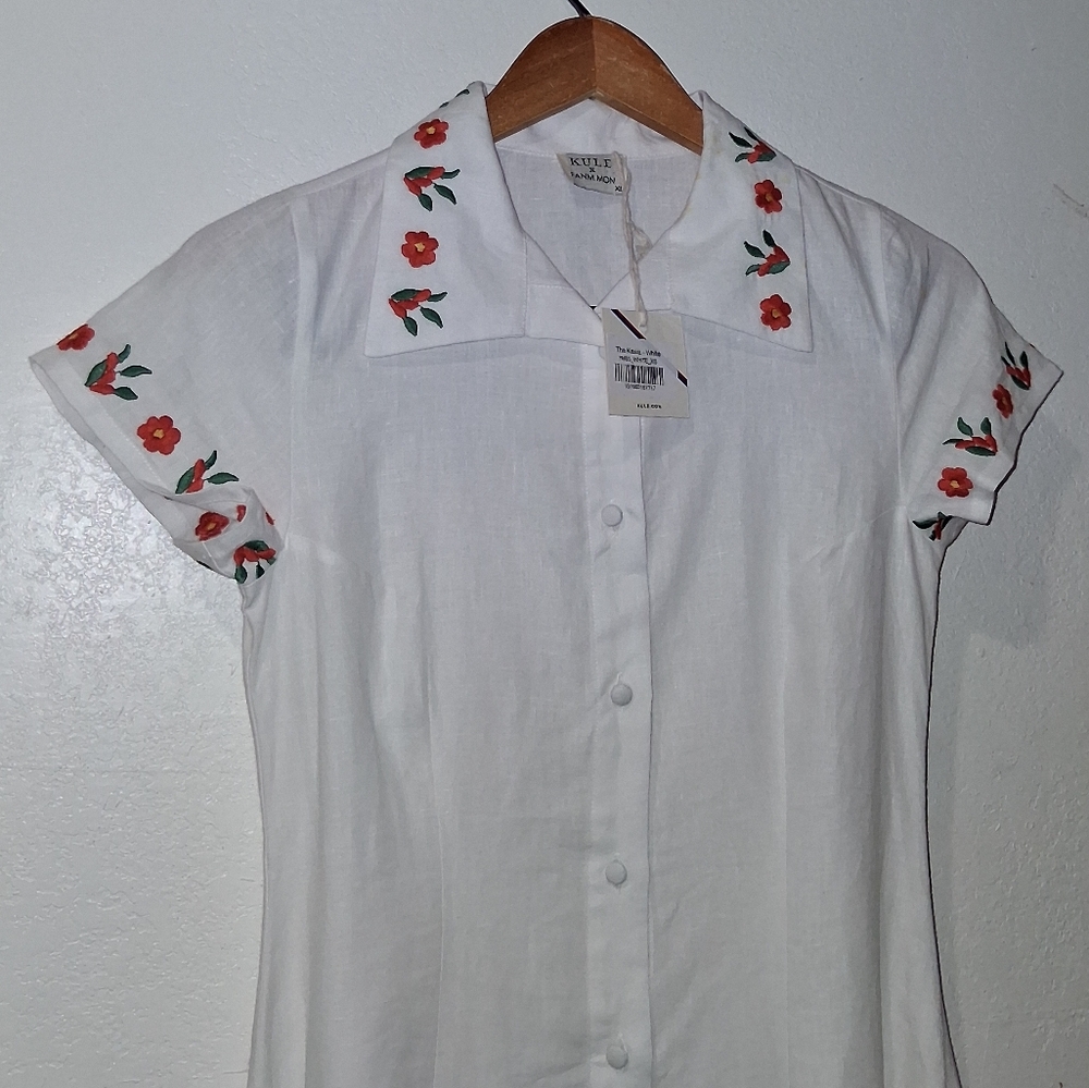 NWT FANM MON x KULE Kesia Dress (flaw) - Picture 5 of 9